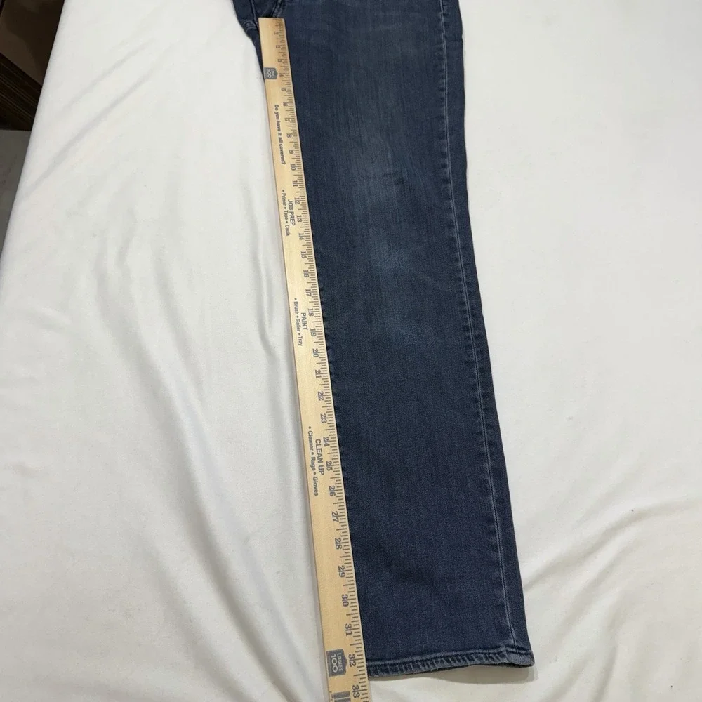 Levi's Men's Blue Stretch Jeans Dark Wash Straight Denim